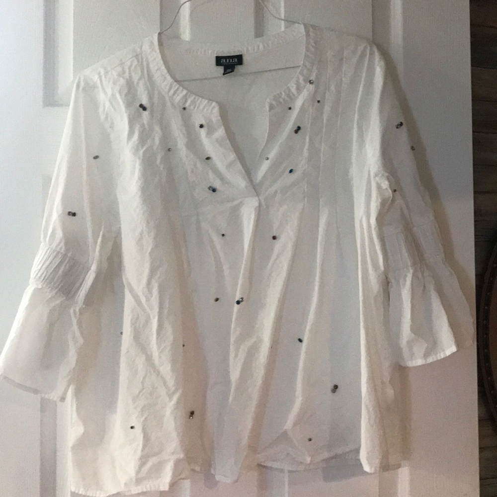 Ruffled sleeve blouse